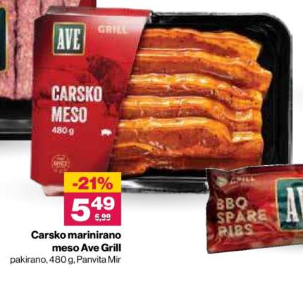 Carsko marinirano meso Ave Grill