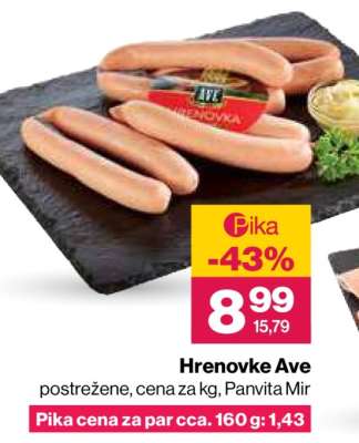 Hrenovke AVE