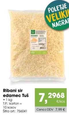 Ribani sir edamec Tuš