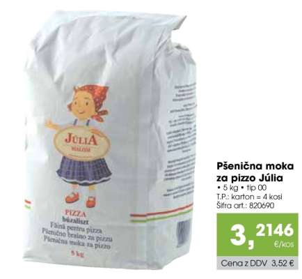 Pšenična moka za pizzo Júlia