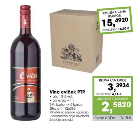 VINO CVIČEK PTP