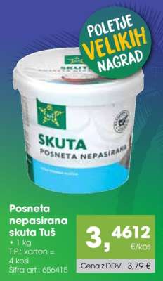 Posneta nepasiarana skuta Tuš