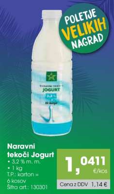 NARAVNI TEKOČI JOGURT