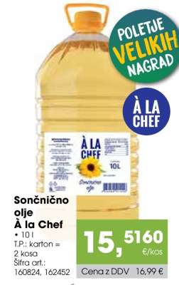 Sončnično olje À la Chef