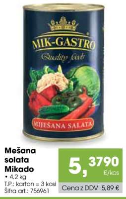 Mešana solata Mikado