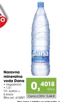 Naravna mineralna voda Dana
