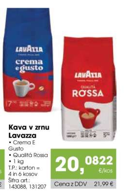 KAVA V ZRNJU LAVAZZA