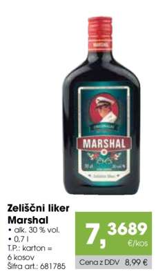 Zeliščni liker Marshal