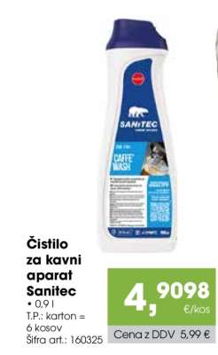 Čistilo za kavni aparat Sanitec