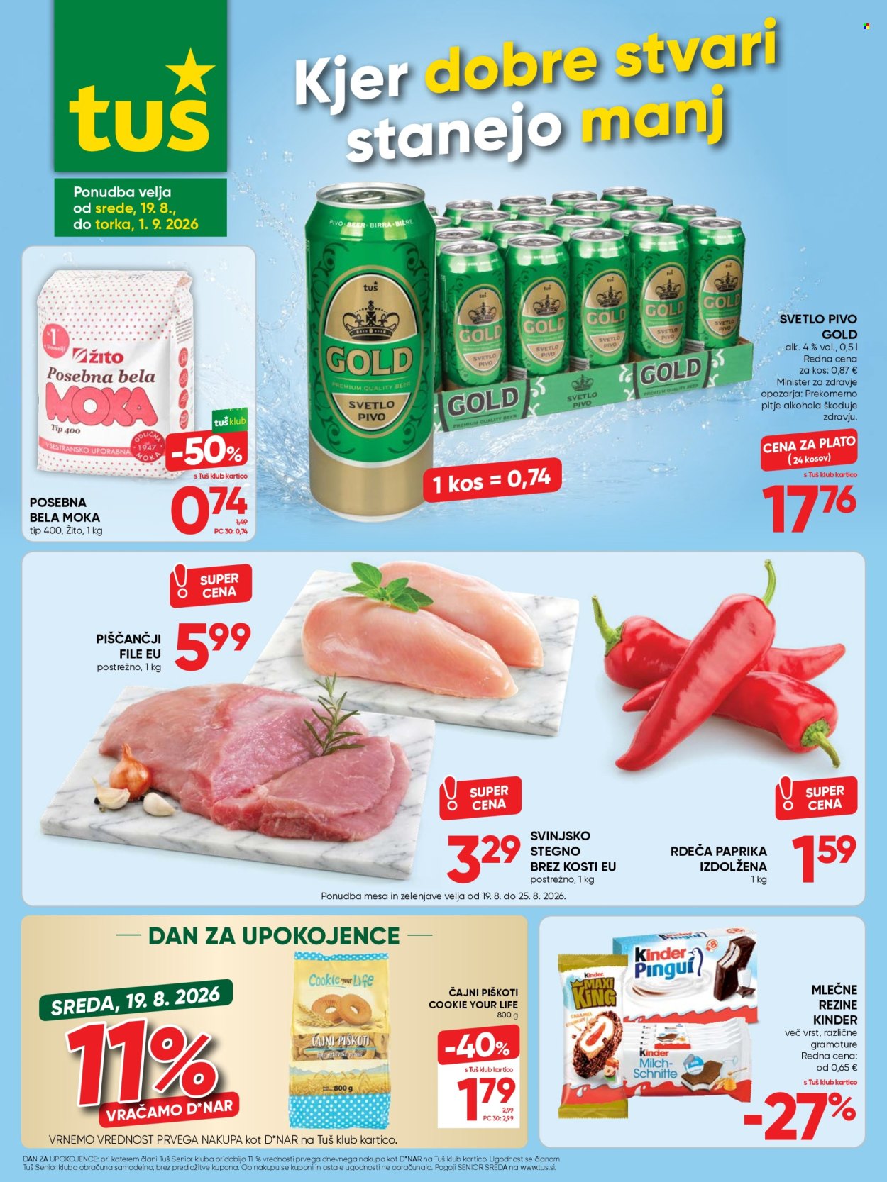 Tuš katalog - 19.8.2026 - 1.9.2026. Stran 1