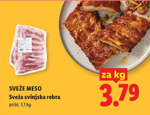 Sveža svinjska rebra