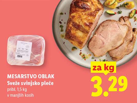 Mesarstvo Oblak Sveže svinjsko pleče