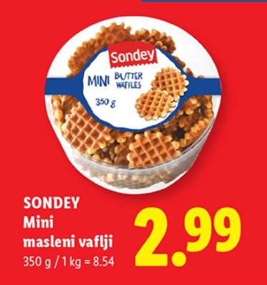 SONDEY Mini masleni vaflji