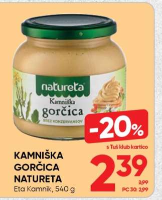 Kamniška gorčica Natureta
