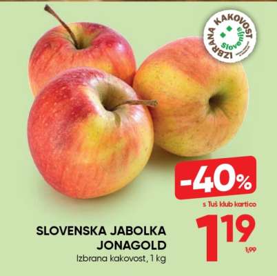 Slovenska jabolka jonagold
