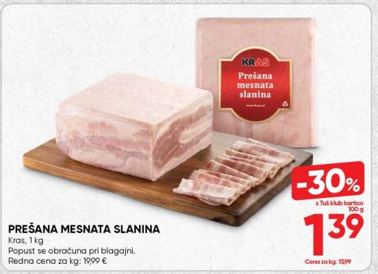 PREŠANA MESNATA SLANINA