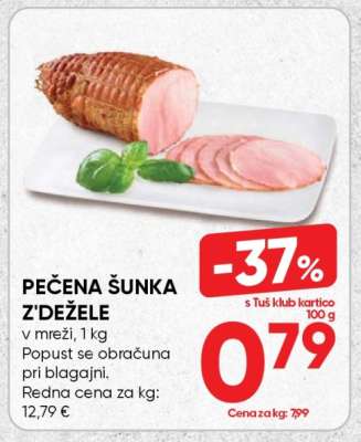 Pečena šunka z'dežele