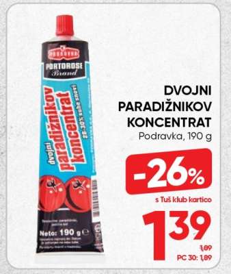 Dvojni paradižnikov koncentrat