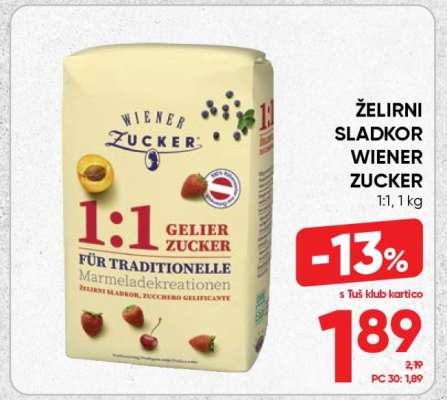 Želirni Sladkor Wiener Zucker