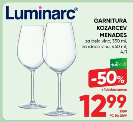 Garnitura kozarcev Menades