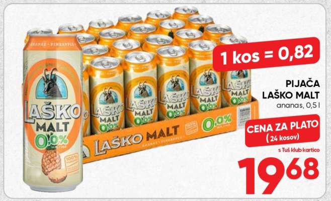 Pijača Laško Malt ananas, 0,5l