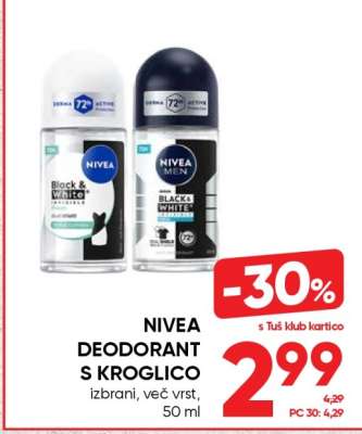 NIVEA DEODORANT S KROGLICO