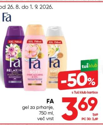 FA gel za prhanje