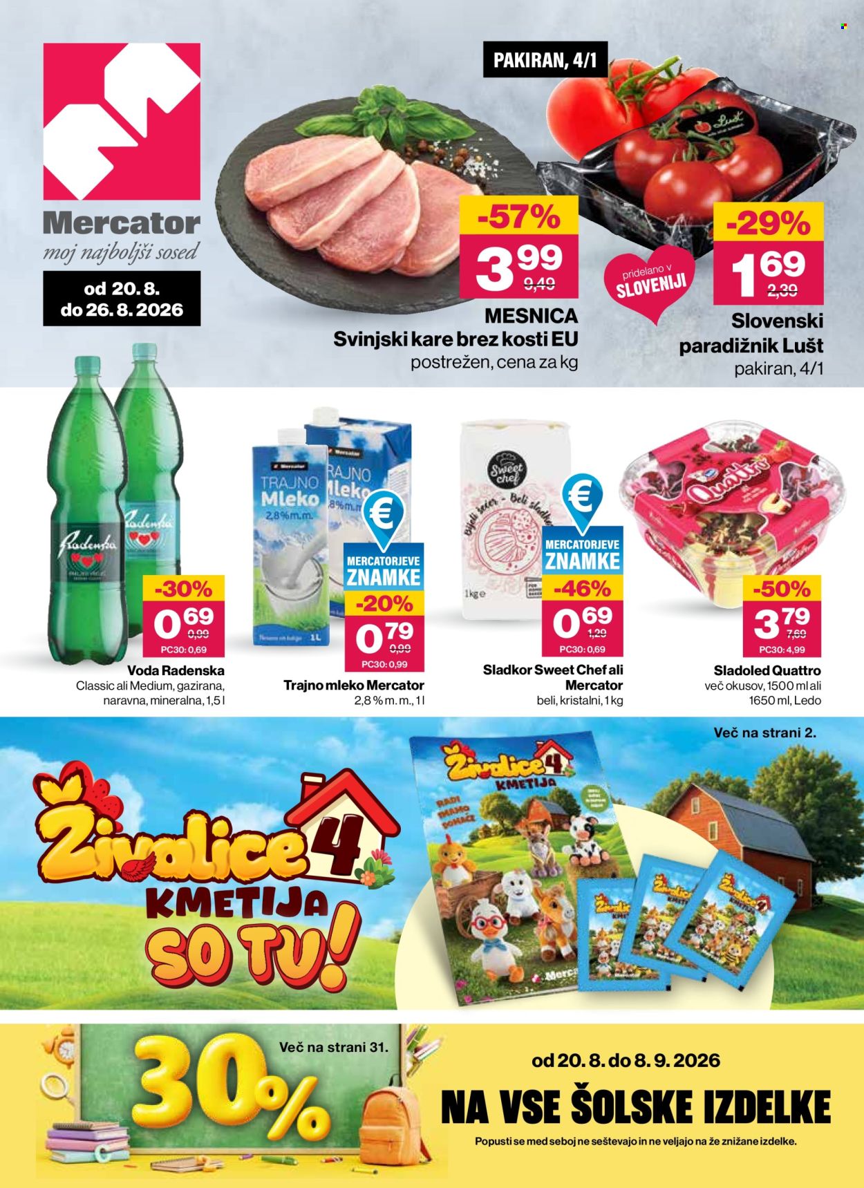 Mercator katalog - 20.8.2026 - 26.8.2026. Stran 1