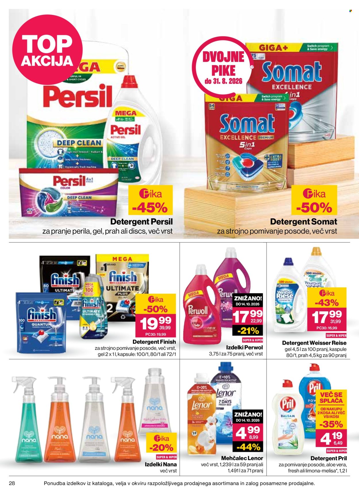Mercator katalog - 20.8.2026 - 26.8.2026. Stran 28