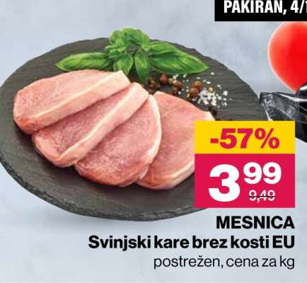 MESNICA Svinjski kare brez kosti EU