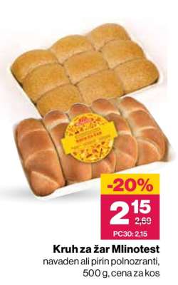 Kruh za žar Mlinotest