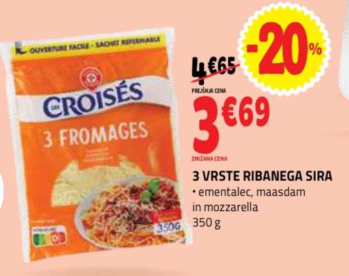 3 VRSTE RIBANEGA SIRA