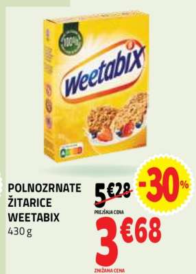 POLNOZNATE ŽITARICE WEETABIX
