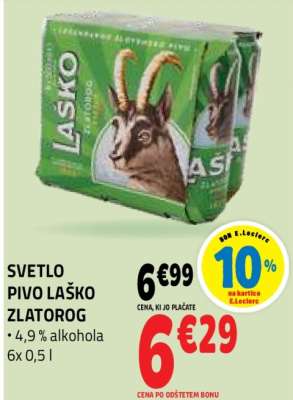 SVETLO PIVO LAŠKO ZLATOROG