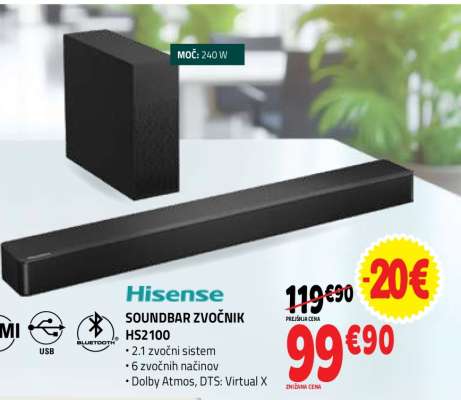 SOUNDBAR ZVOČNIK HS2100