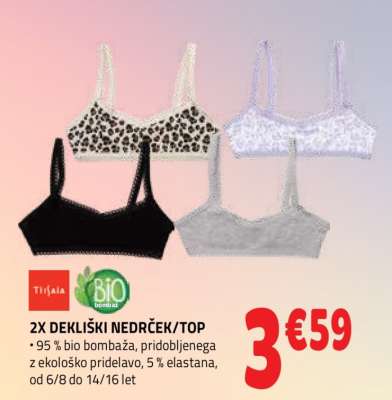2X DEKLIŠKI NEDRČEK/TOP