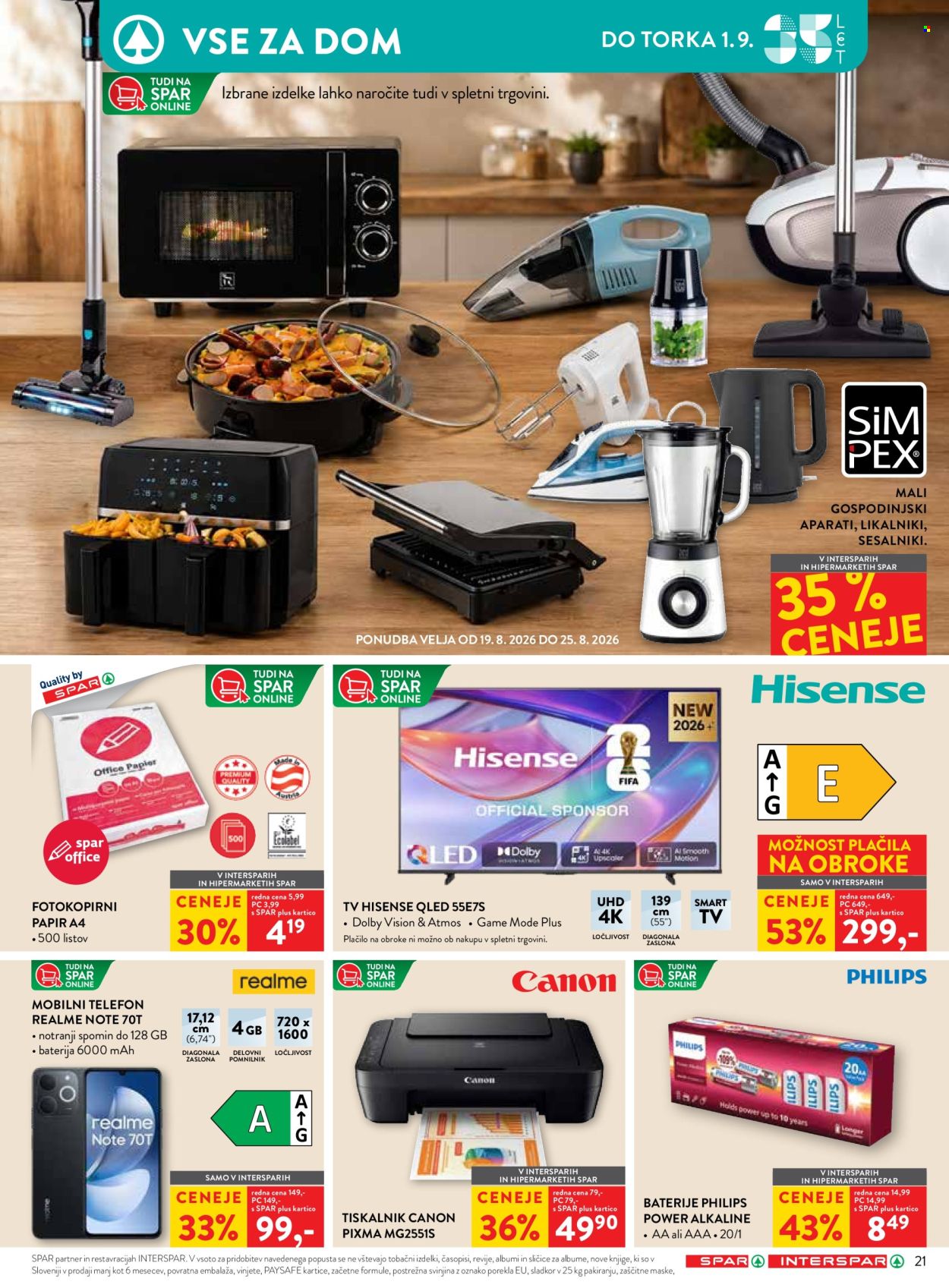 SPAR katalog - 19.8.2026 - 1.9.2026. Stran 36