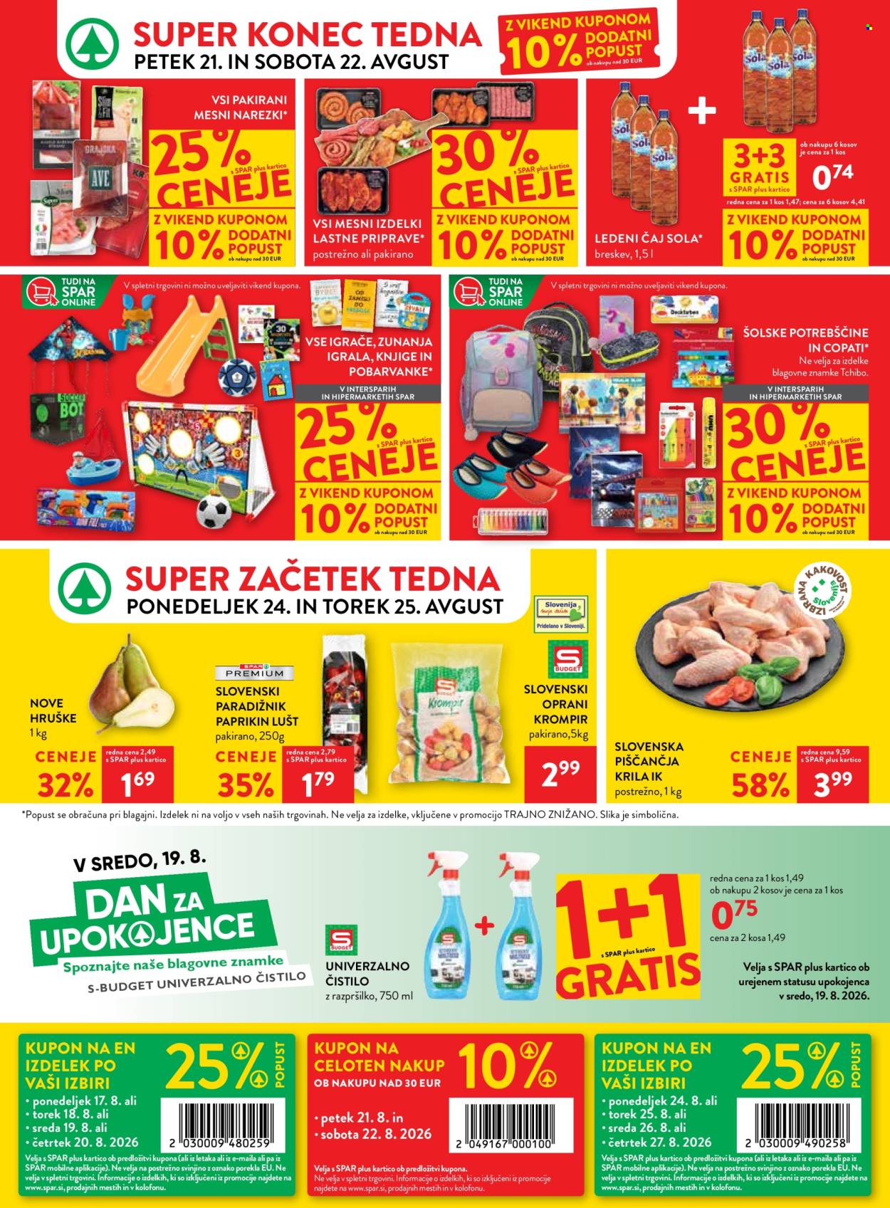 SPAR katalog - 19.8.2026 - 1.9.2026. Stran 39