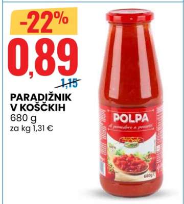 PARADIŽNIK V KOŠČKIH