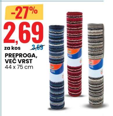 Preproga, več vrst