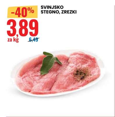 SVINJSKO STEGNO, ZREZKI