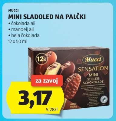 Mucci Mini Sladoled na Palčki