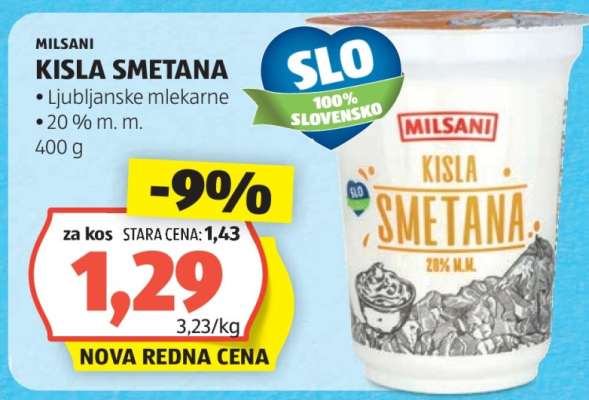Milsani Kisla Smetana