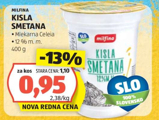 MILFINA KISLA SMETANA