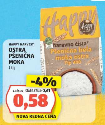 HAPPY HARVEST OSTRA PŠENIČNA MOKA