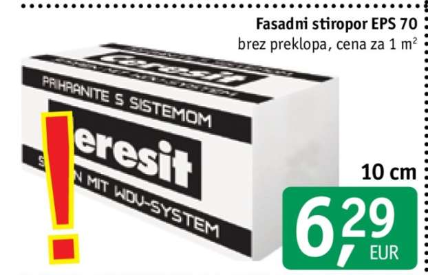 Fasadni stiropor EPS 70