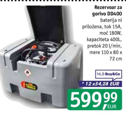Rezervoar za gorivo DD400
