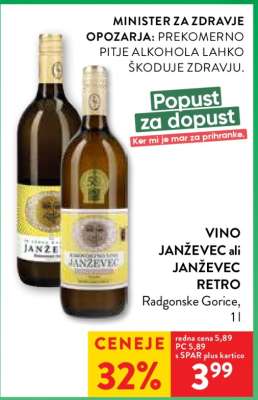 Vino Janževec ali Janževec Retro