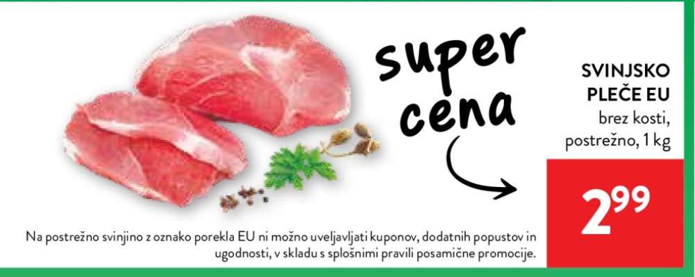 Svinjsko pleče EU