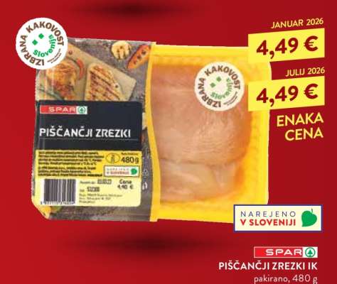 SPAR PIŠČANČJI ZREZKI IK